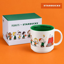 Starbucks Korea x Peanuts 2026 Pumpkin Peanuts Mug 414ml