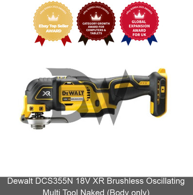 Dewalt DCS355N 18V XR bürstenloses oszillierendes Multitool nackt (nur...