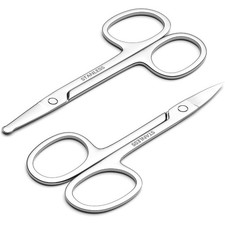 Men's and Women's Facial Hair Trimming Scissors Set for Eyebrows Nose Beard