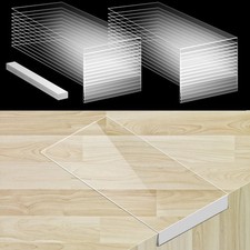 20 Pieces Moveable Shelf Label Holders with Insert, Clear Shelves Tag Moveabl...