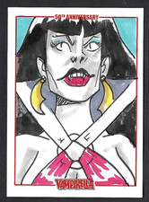 VAMPIRELLA 50th ANNIVERSARY (Dynamite 2019) SKETCH CARD by ALLYCAT