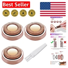 Facial Hair Remover Replacement Heads - 18K Gold Plated, 3 Count, Women’s Choice