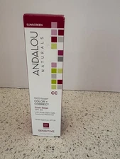 Andalou Naturals 1000 Roses Color + Correct Sunscreen 2 fl oz Sheer Beige SPF 30