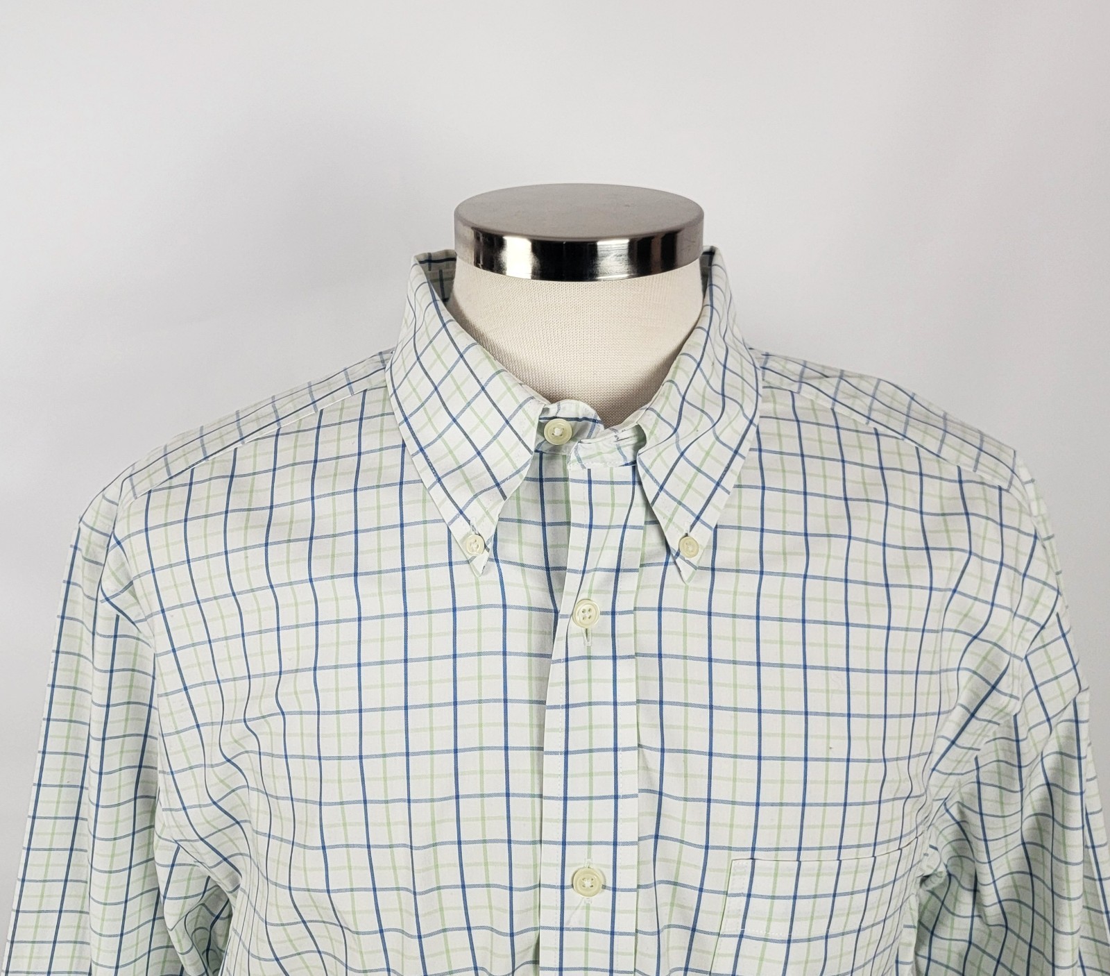 Eddie Bauer Multicolor Check Pattern Button Front… - image 5