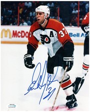 Eric Desjardins Signed Autographed 8x10 Philadelphia Flyers Hockey Photo ACOA
