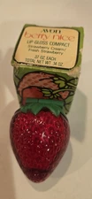 Avon Berry Nice Lip Gloss Compact Vintage1970s Strawberry Cream&Fresh Strawberry