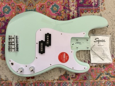 NEW Fender Squier Sonic Precision P BASS LOADED BODY, Bass Guitar - Surf Green!