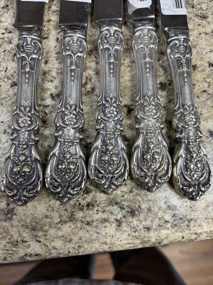 Reed & Barton Francis I первый серебро ужин нож - 9 5/8" - без моно - Изображение 4 из 4