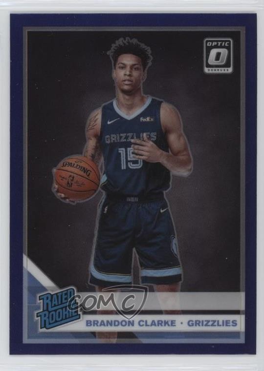 2019-20 Panini Donruss Optic Rated Rookie Purple Prizm Brandon Clarke #194 i2k