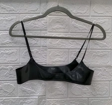 New Mariemur Jenny Latex Bra Black Size XS/S