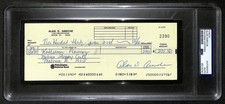 Alan Ameche Signed/Auto 1988 Bank Check 1954 Heisman Wisconsin PSA/DNA 205367