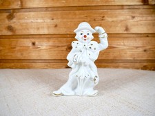 Vintage Porzellan Clown Figur Gilde Porzellan handbemalt Golddekor 14 cm