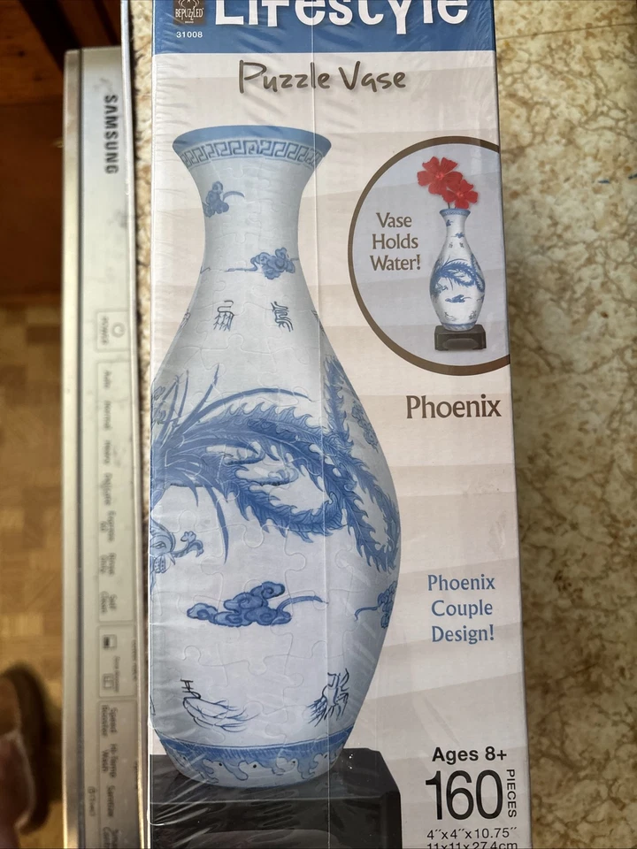 Florero rompecabezas BePuzzled 3D pájaros cantores 160 piezas estilo de vida utilizable florero Foto 4 de 4