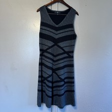 MOSSIMO Women's XL Skater Goth AltCore Knit Sweater Dress Geometric 2016