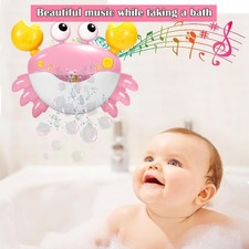 Crab Baby Bath Toys, Crab Bubble Bath Machine, Automatic Bath Toy Blows Bubbles