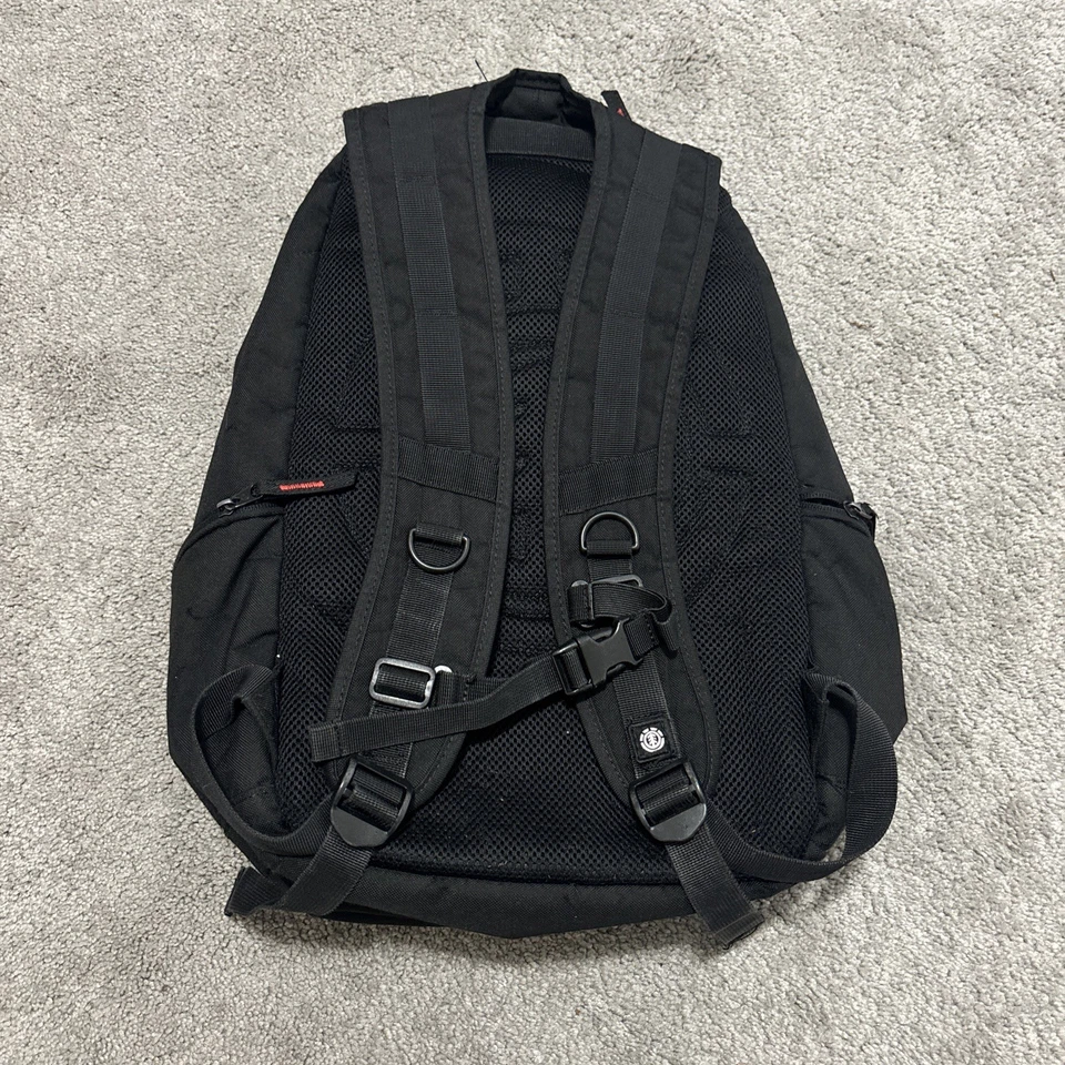 Mochila de Monopatín Vintage Y2K Element Rasta Colores Logo Negro Verde Amarillo Foto 2 de 4