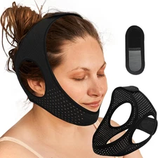 Sleep Apnea Devices - Chin Strap for Sleeping, Airflow Jaw Strap, Effective anti