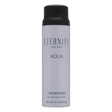 Eternity Aqua by Calvin Klein for Men 5.4 oz All Over Body Spray Brand New