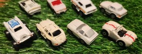 Lot Of 8 White Micro Machine Vehicles