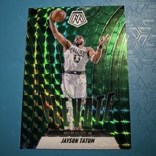 2024-25 Mosaic Jayson Tatum Elevate #4 Green Mosaic Prizm Color Match SP