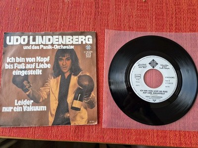 Udo Lindenberg Ich bin von Kopf bis Fuß... Vinyl Single Promo Weißlabel v. 1974