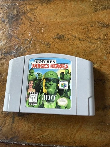 Army Men Sarge’s Heroes: Nintendo 64 Video Game - Tested - Cartridge Only