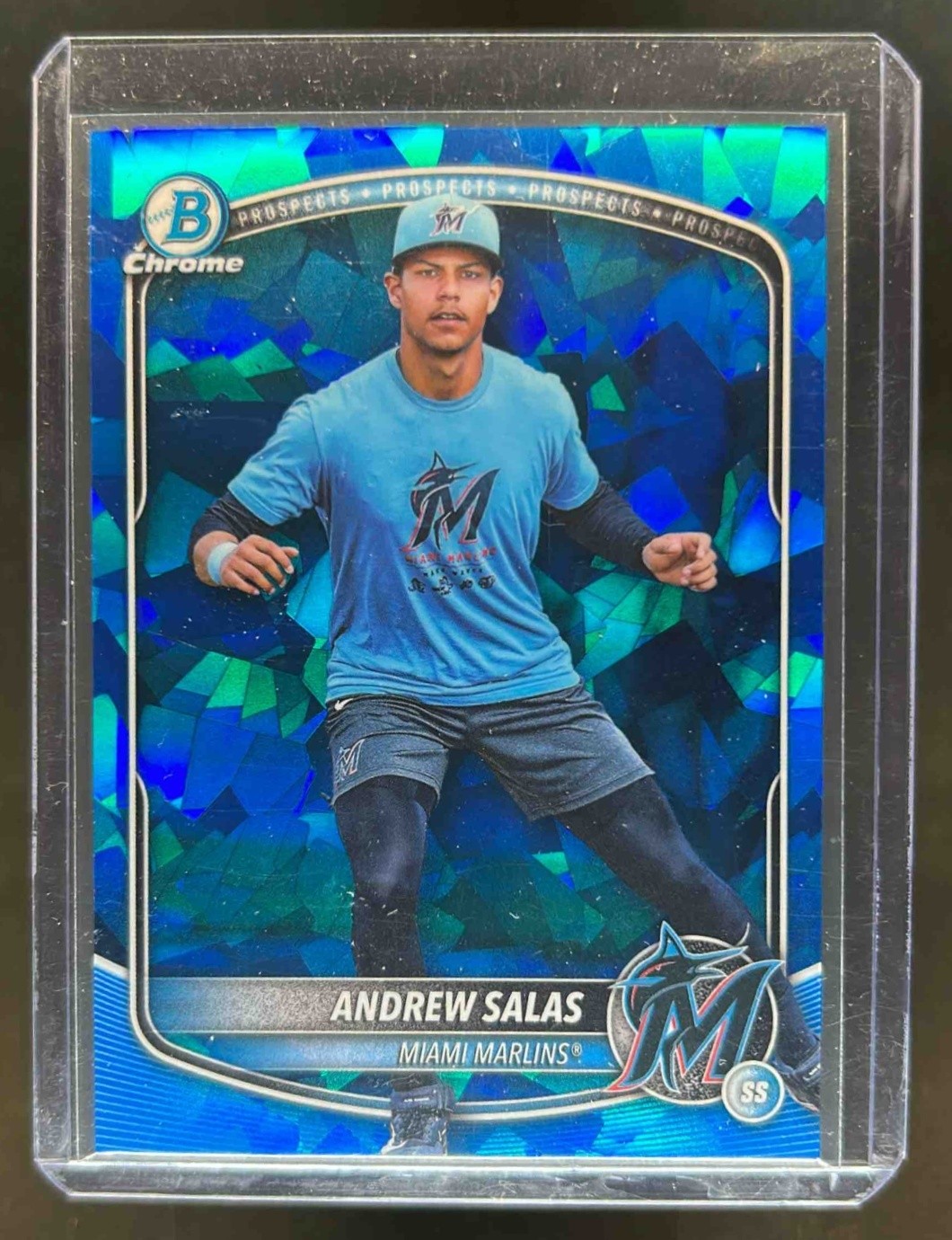 2025 Bowman Chrome Sapphire Andrew Salas Image Variation 1st Prospect #BCP-156