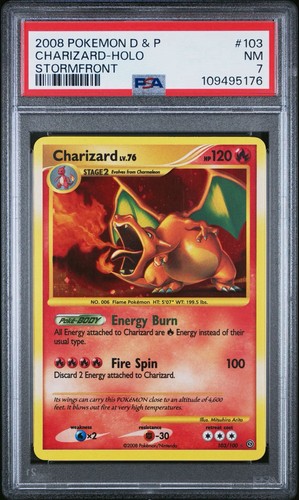 2008 Pokemon Diamond and Pearl Stormfront Holo Charizard #103 PSA 7
