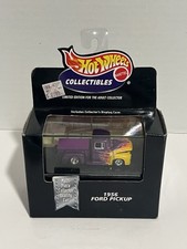 Hot Wheels Collectibles 1956 Ford Pickup Purple With Flames Limited Edition