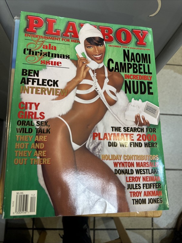 Playboy Magazine December 1999 Naomi Campbell