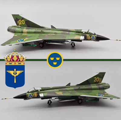 Saab J35 Draken Swedish Air Force ''Splinter Scheme'', 1:72, Aviation72