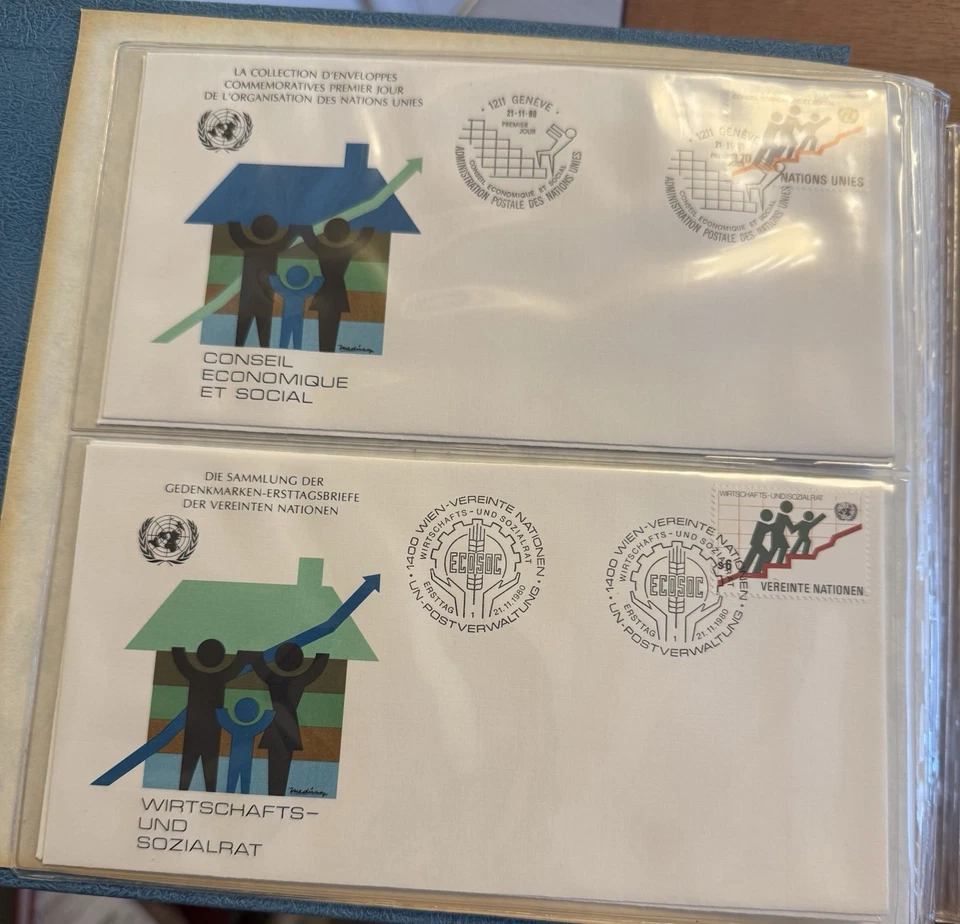 United Nations Commemorative First Day Cover Stamps Collection  (1977-1980) - Image 4 of 4