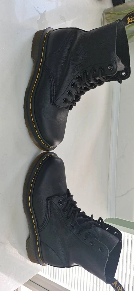 Dr. Martens Sinclair Hi Max Black Leather Platform Lace-Up Zip Boots UK 4, photo 3 of 5