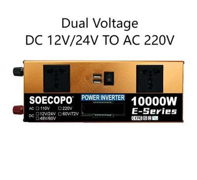 10000W Solaranlage Komplettset Dual12V/24V auf 220V Wechselrichter 100A Steuerung