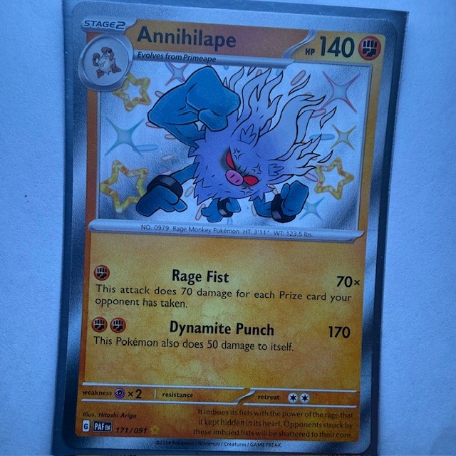 Annihilape - Shiny Rare SV: Paldean Fates 171/091 NM