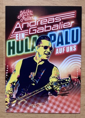 Andreas Gabalier AK A Hula Palu On Us Autograph Card Original Hand Signed 1