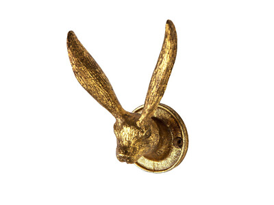 Sass & Belle Doppelhaken Garderobe Haken Hase Gold