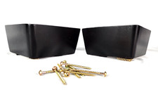 3" Dark Cherry Finish Wood Triangle Furniture Leg - 12311 -Set of 4 legs