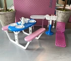 Vintage 1989 Barbie Picnic Set Table Grill Chair Table Food Arco