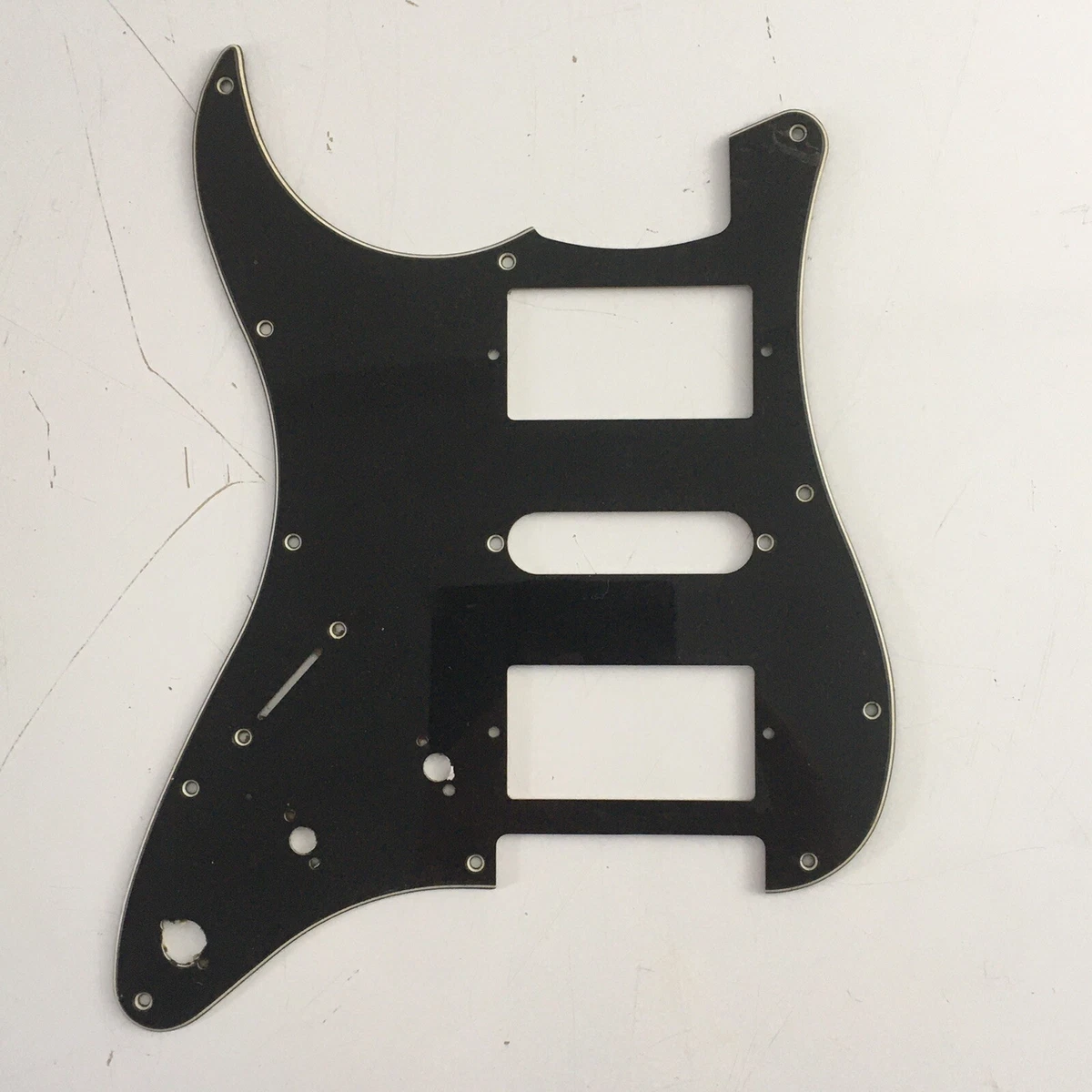 Relic Warmoth USA 3 Ply Black White Custom Strat Lefty Fender