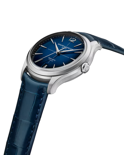 Baume & Mercier Clifton 10771 Orologio automatico, Datario - 39 mm - Blu - Foto 3 di 5