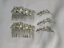 Crown Tiara Pageant Combs Pins Headpiece Bride Prom Wedding Princess Accessories