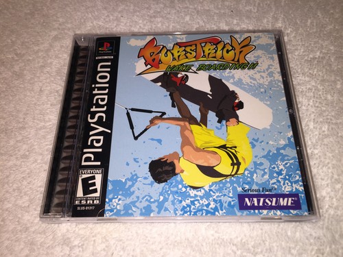 BursTrick Wake Boarding (Sony PlayStation 1, 2001) PS1 étiquette noire complet exc ! - Photo 3/10