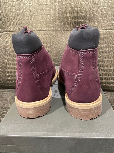 Timberland 6 Inch Premium Waterproof Big Kids' Boots WINE TB0A1BAQ - Picture 4 of 6