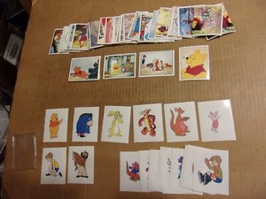 1999 Panini Winnie the Pooh Sticker Card Full Set 120 +24pc A-X Sticker Set Nice