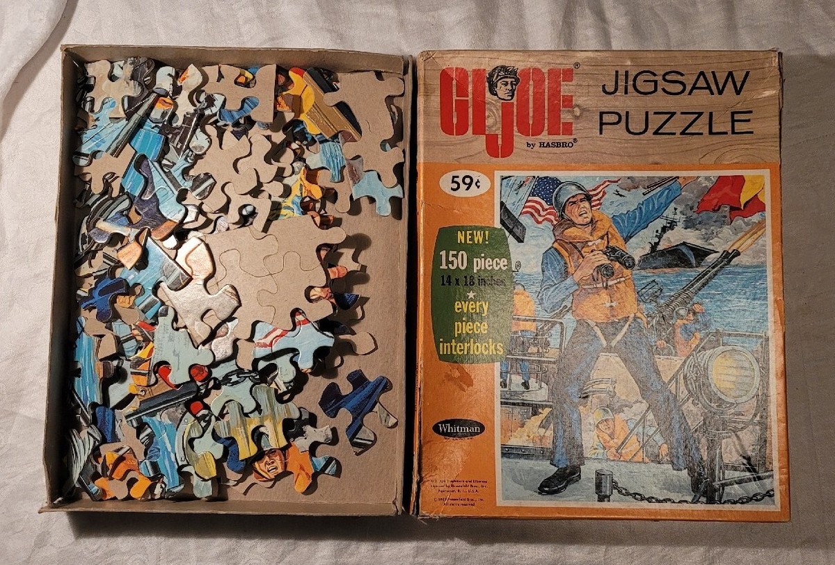 Vintage 1965 Whitman Hasbro GI Joe 150 Piece Jigsaw Puzzle Navy | eBay