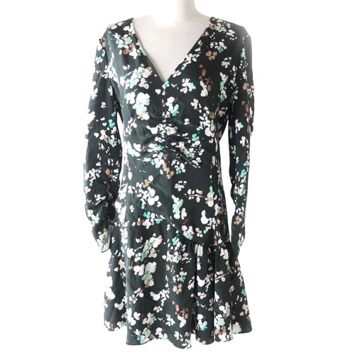 dress blue alpha uniform 1968 Christian Dior Haute Couture Floral Lattice Lace Mod Dress Original Design main image 1