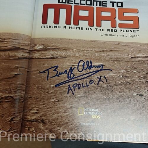 Signed Buzz Aldrin Welcome to Mars Making a home on the Red Planet Nat Geo COA - Picture 8 of 10