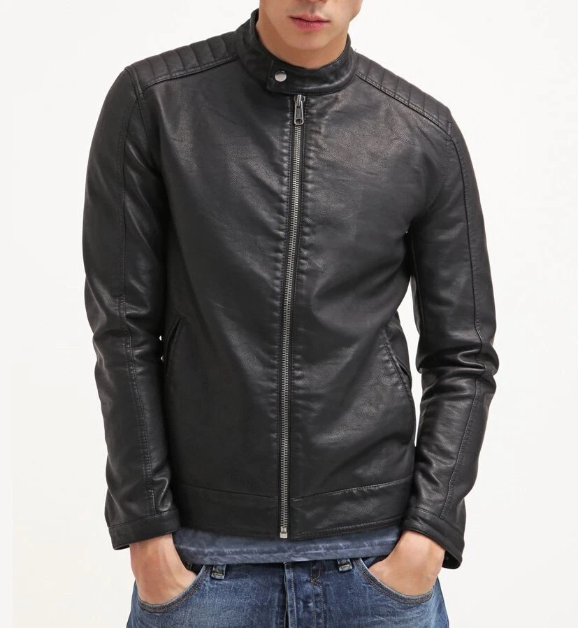 Giacca top ecopelle uomo