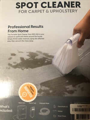 IRIS USA Upholstery Cleaner Machine Portable, Small Handheld Spot Cleaner, Mi...